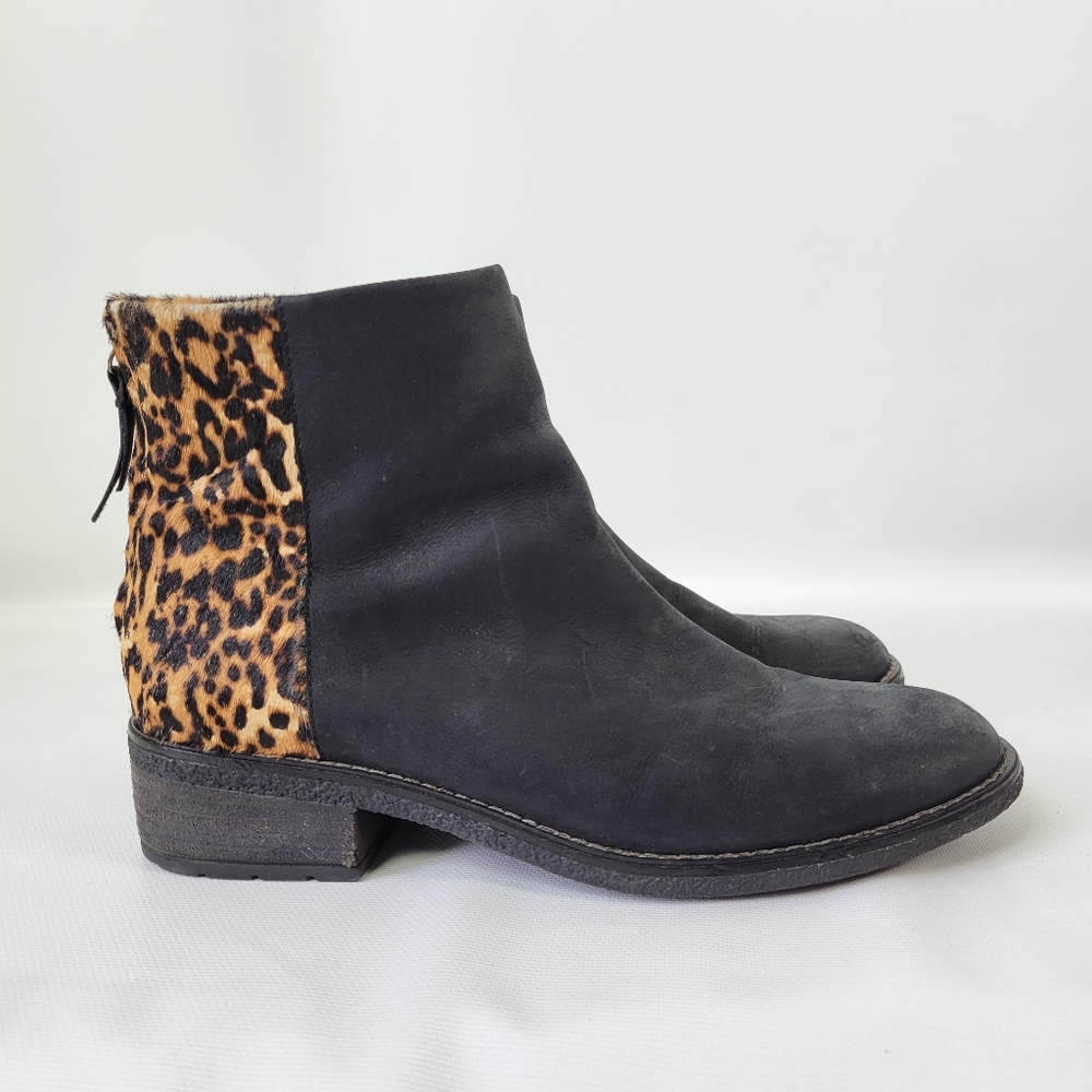 SPERRY TOP SIDER Genuine Fur Cheetah Boots Sz 8.5